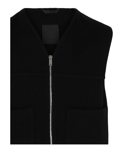 Givenchy Wool-Cashmere Blend Vest Black