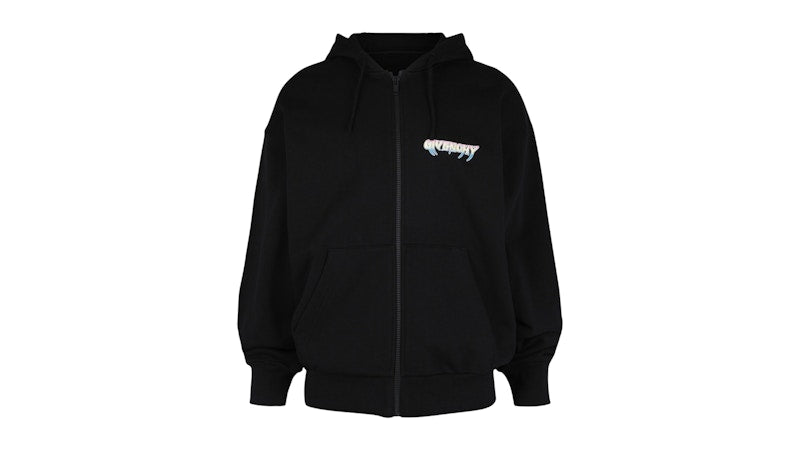 Givenchy World Tour Zip-Up Hoodie Black