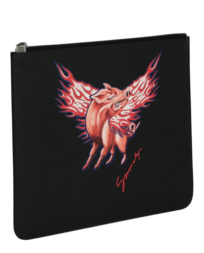 Givenchy Zodiac Pig Graphic Pouch Multi
