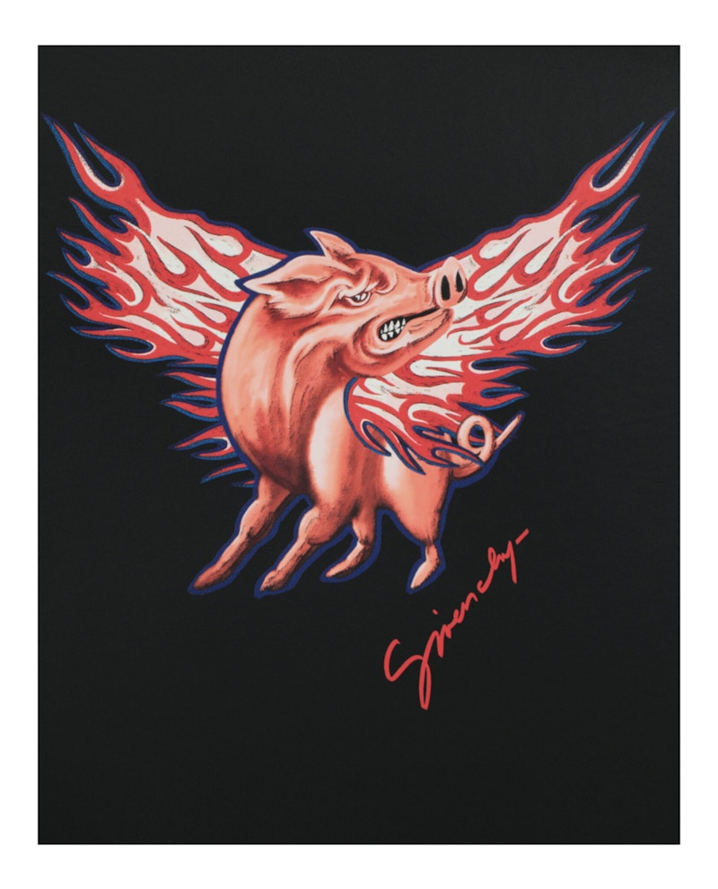 Givenchy Zodiac Pig Graphic Pouch Multi