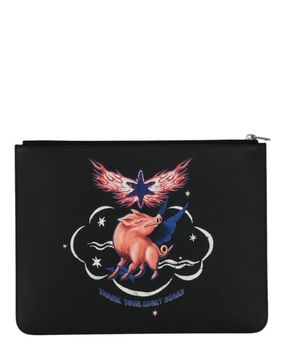 Givenchy Zodiac Pig Graphic Pouch Multi