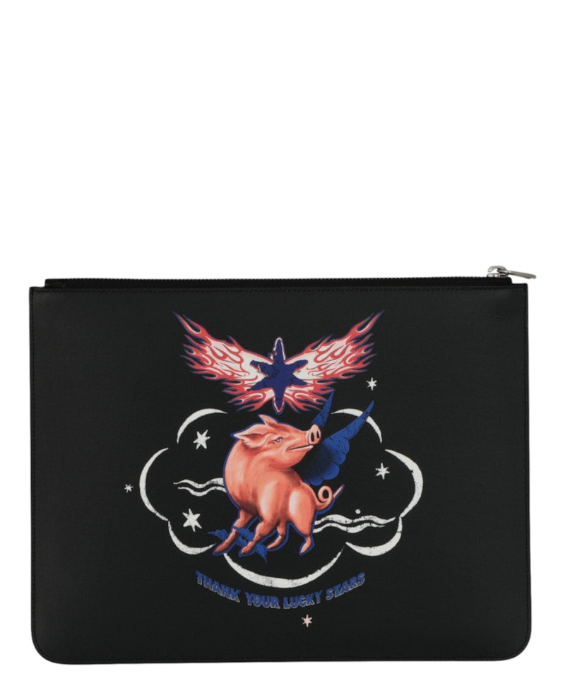 Givenchy Zodiac Pig Graphic Pouch Multi