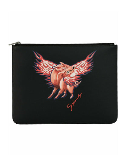 Givenchy Zodiac Pig Graphic Pouch Multi