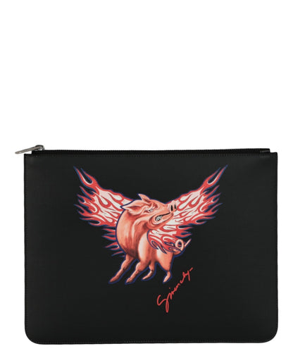 Givenchy Zodiac Pig Graphic Pouch Multi