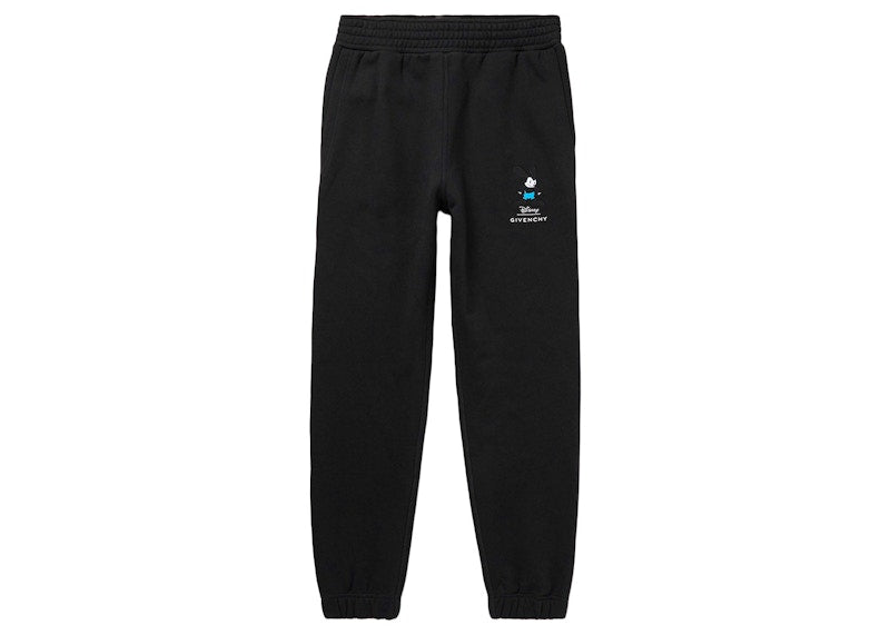 Givenchy x Disney Oswald Tapered Embroidered Sweatpants Black