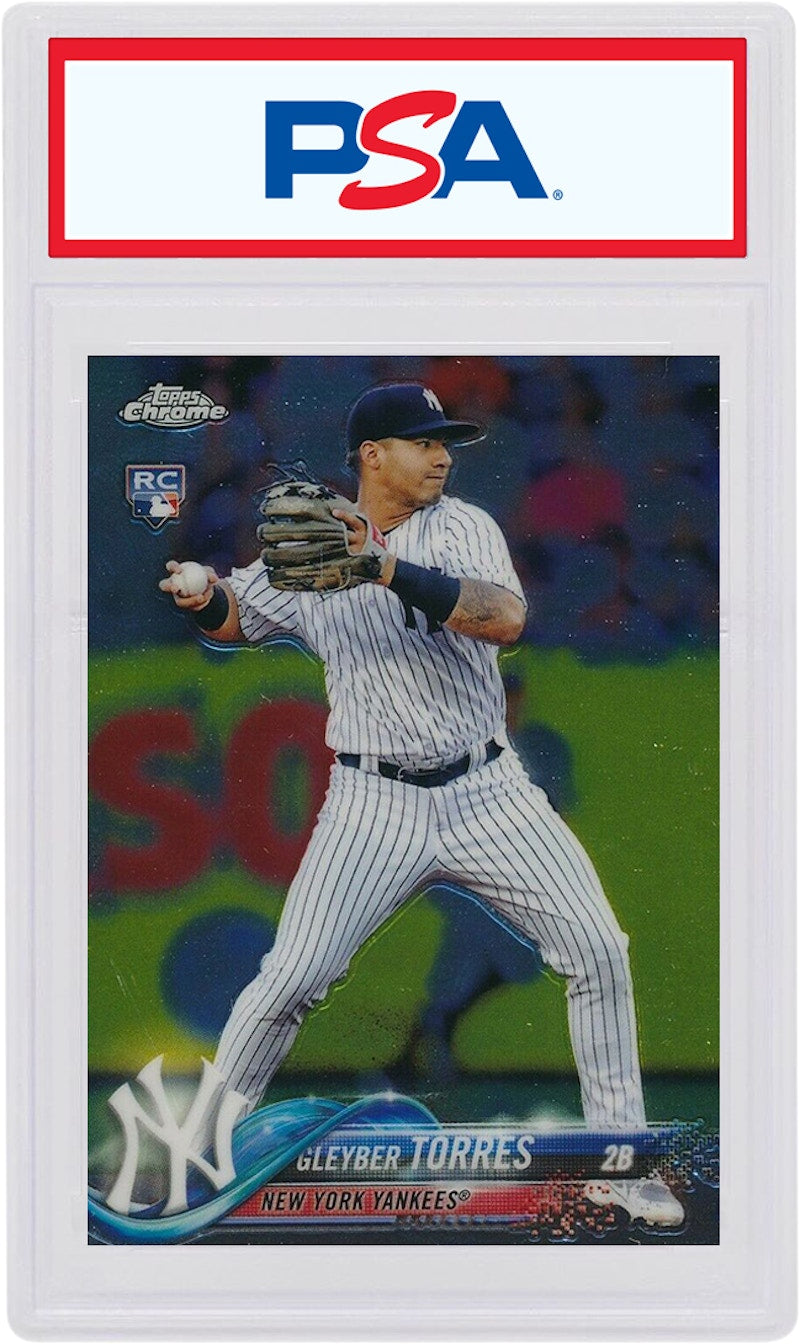 Gleyber Torres 2018 Topps Chrome Update Rookie #HMT26 (PSA or BGS Graded)