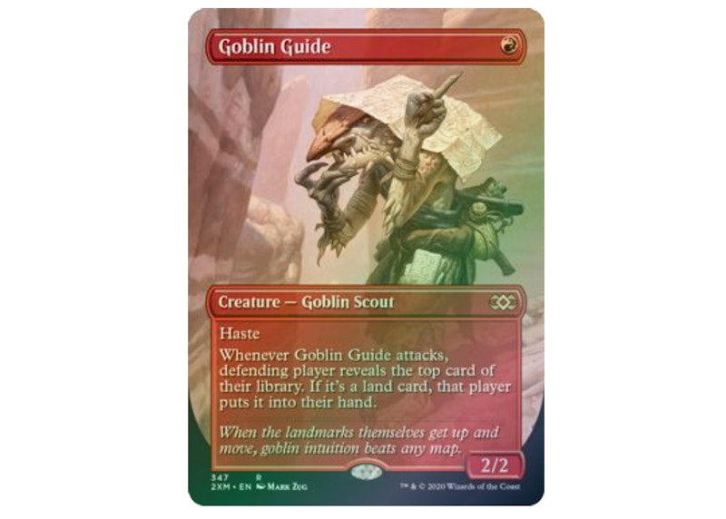 Goblin Guide (Borderless) (Foil) Magic: The Gathering TCG Double Masters Rare #347 (Ungraded)