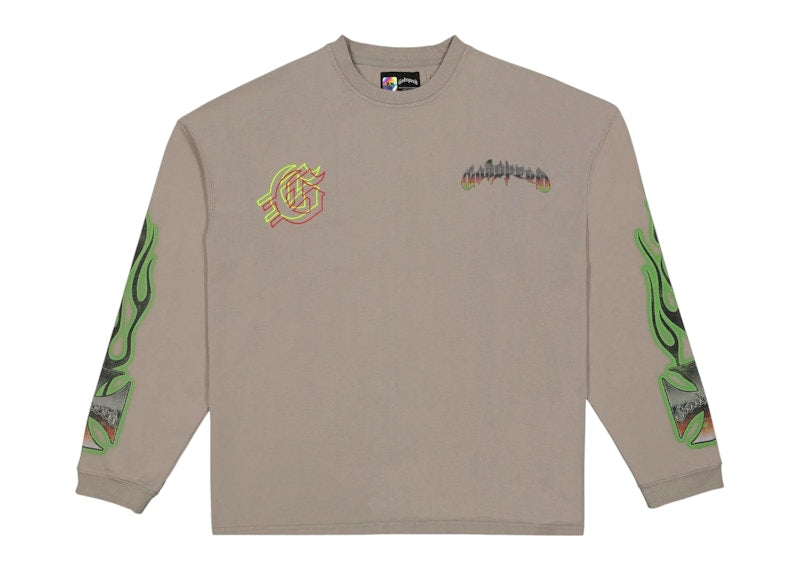 Godspeed Biker Nation T-shirt Stone Grey