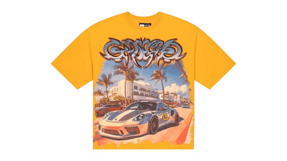 Godspeed Car Meet Miami T-shirt Yellow