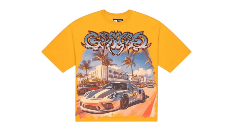Godspeed Car Meet Miami T-shirt Yellow
