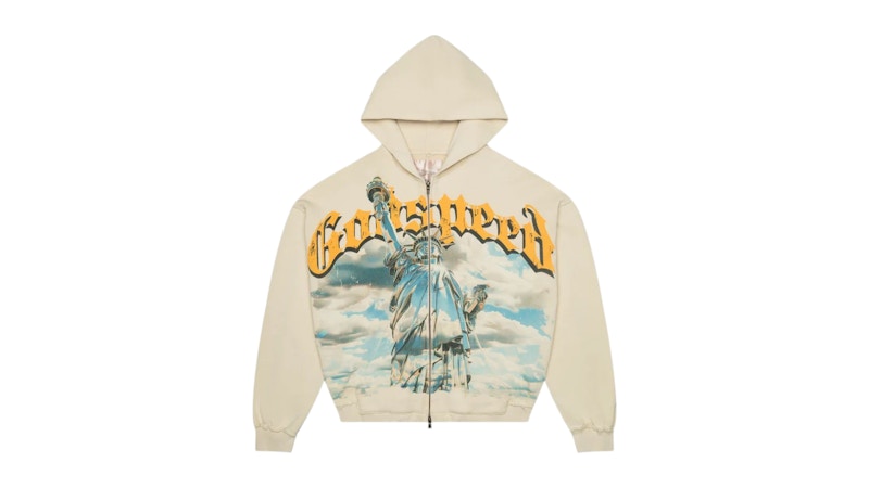 Godspeed Chrome Liberty Zip V2 Hoodie Bone