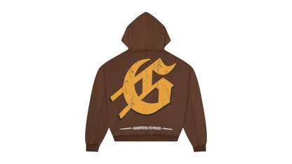 Godspeed Chrome Liberty Zip V2 Hoodie Brown Wash