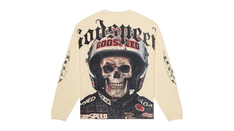 Godspeed Crash Out L/S T-shirt Bone