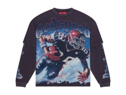 Godspeed Endzone Dual Layered T-shirt Navy Wash