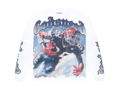 Godspeed Endzone Layered L/S Tee White Wash