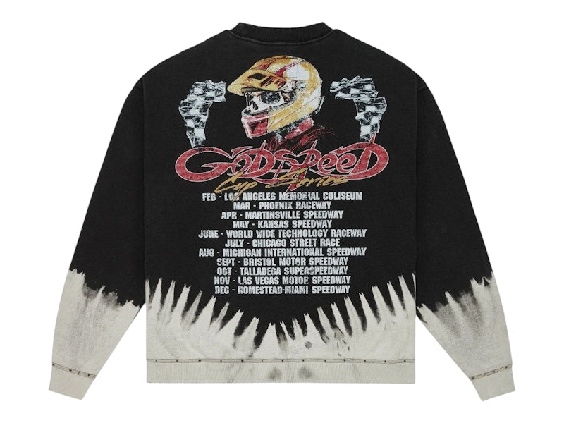 Godspeed F.T.W LS T-shirt Black Bleached Wash