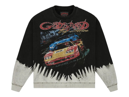 Godspeed F.T.W LS T-shirt Black Bleached Wash