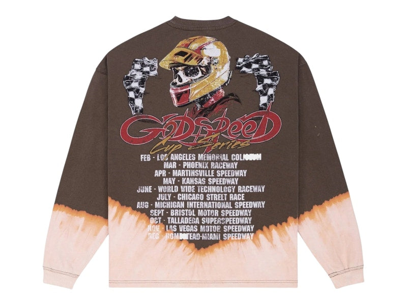 Godspeed F.T.W LS T-shirt Brown Bleached Wash