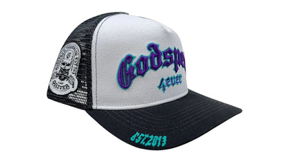 Godspeed GS Forever Trucker Hat White/Black/Purple