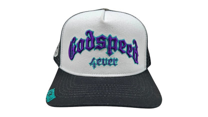 Godspeed GS Forever Trucker Hat White/Black/Purple