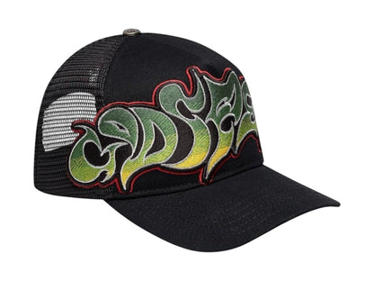 Godspeed GS Neo Trucker Hat Black/Yellow/Red