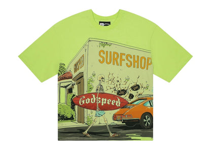 Godspeed GS Surf Shop T-shirt Lime