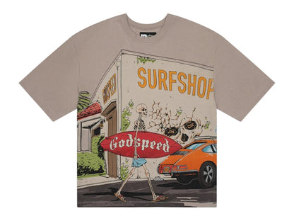 Godspeed GS Surf Shop T-shirt Stone Grey