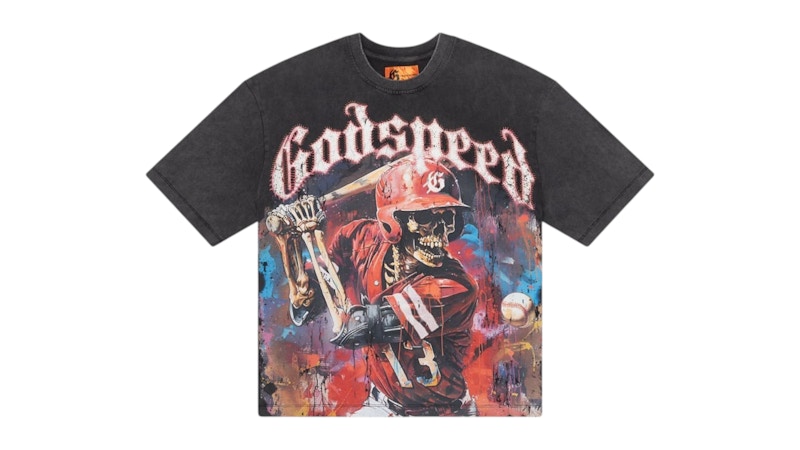 Godspeed Grandslam T-shirt Grey Wash/Red
