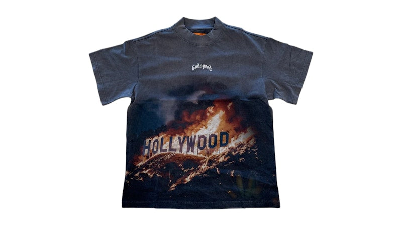 Godspeed Hollywood Inferno T-Shirt Wash Gray