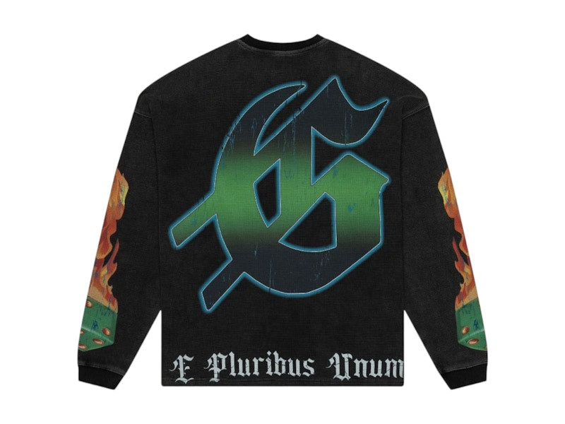 Godspeed Life's a Gamble L/S Thermal Tee Black Wash