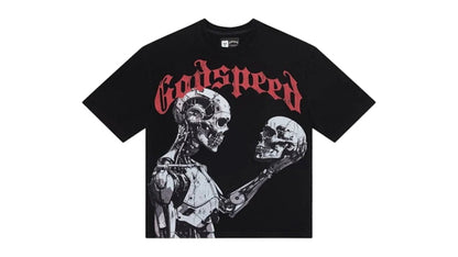 Godspeed Mankind vs AI III T-shirt Black/Red