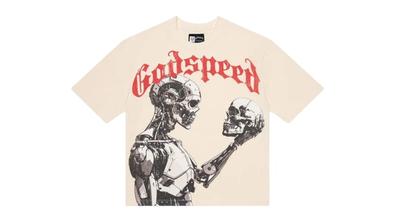 Godspeed Mankind vs Ai III T-Shirt Bone/red