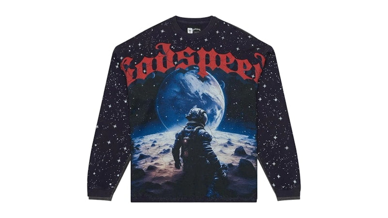 Godspeed No Looking Back L/S T-Shirt Navy