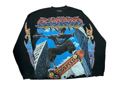 Godspeed Ollie L/S Thermal T-shirt Black Wash