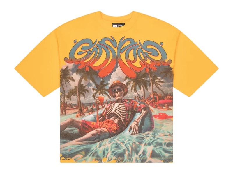 Godspeed Pool Party T-shirt Yellow Wash