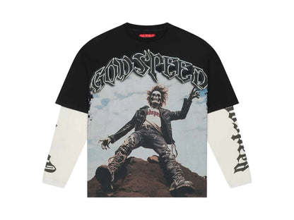 Godspeed Rocker Thermal Layered T-shirt Black Wash