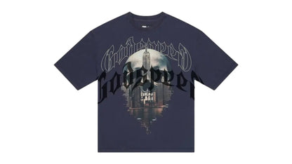 Godspeed Skyline T-shirt Navy Wash