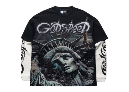 Godspeed Sunken Liberty 2 Layered T-shirt Black