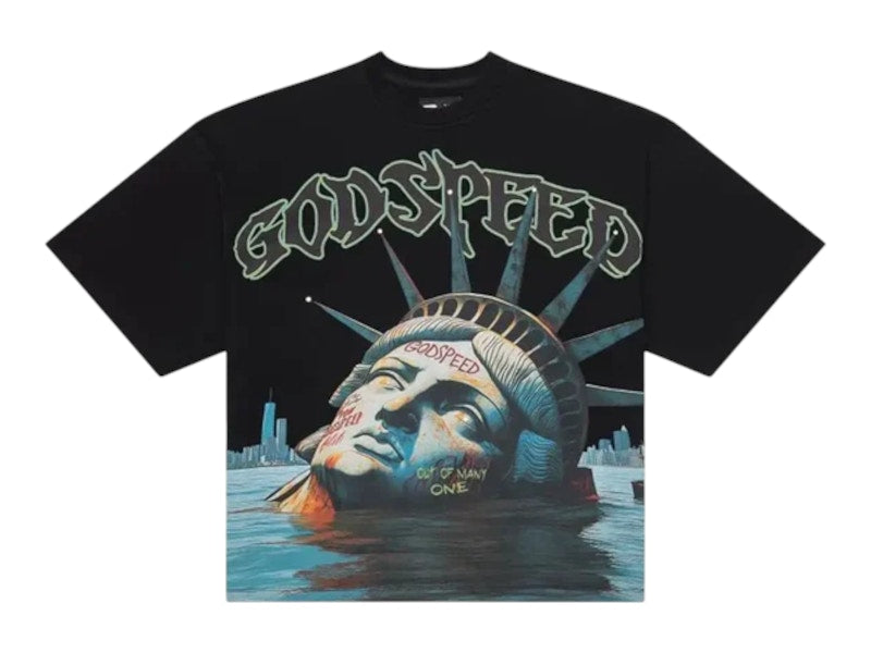 Godspeed Sunken Liberty T-shirt Black Wash