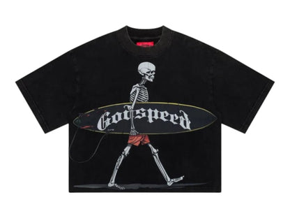 Godspeed Surf Day T-shirt Black Wash