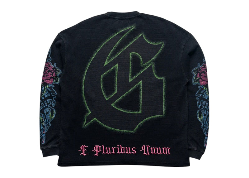Godspeed Vandal Thermal L/S Tee T-shirt Black Wash