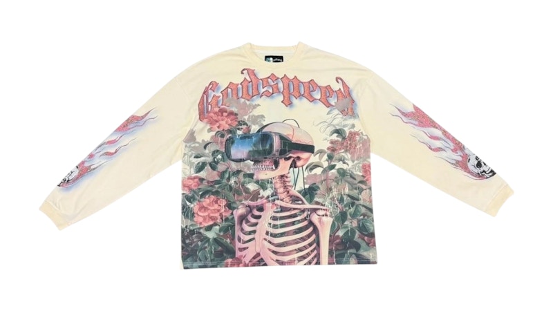 Godspeed Vision Flowers VVS L/S T-shirt Bone