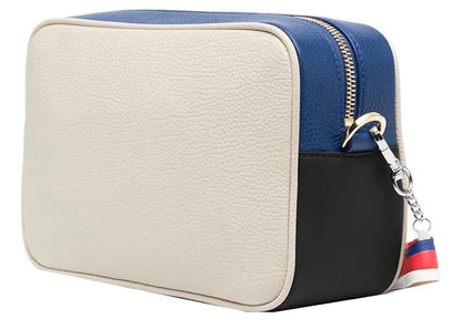 Golden Goose Hammered Leather Body Star Block Shoulder Bag White/Black/Blue