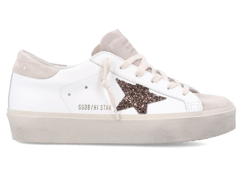 Golden Goose Hi Star White Beige (Women's)