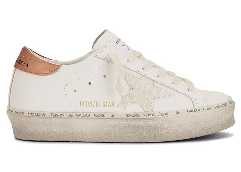 Golden Goose Hi Star White Butter Bronze (Women's)