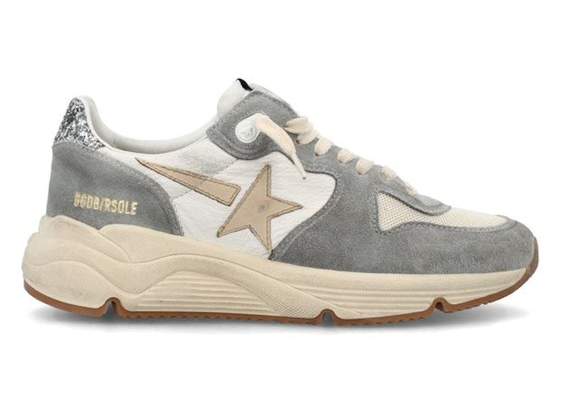 Golden Goose Running Sole Grey Cream Smoke (Women's)