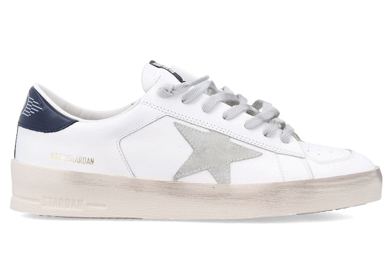Golden Goose Stardan White Ice Gray Blue Navy