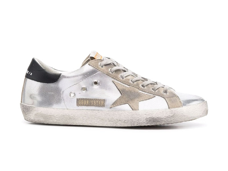 Golden Goose Super-Star Metallic Silver Taupe Black