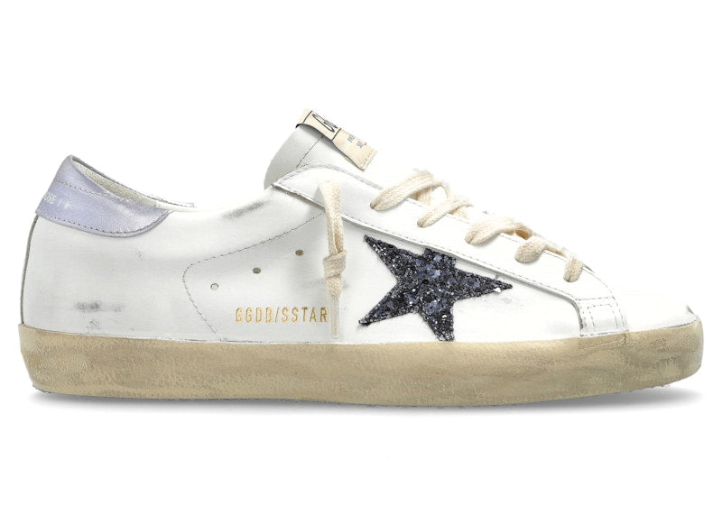 Golden Goose Super-Star White Black Glicine (Women's)