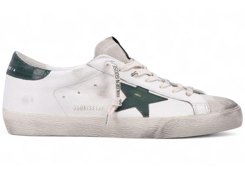 Golden Goose Super-Star White Forest Green